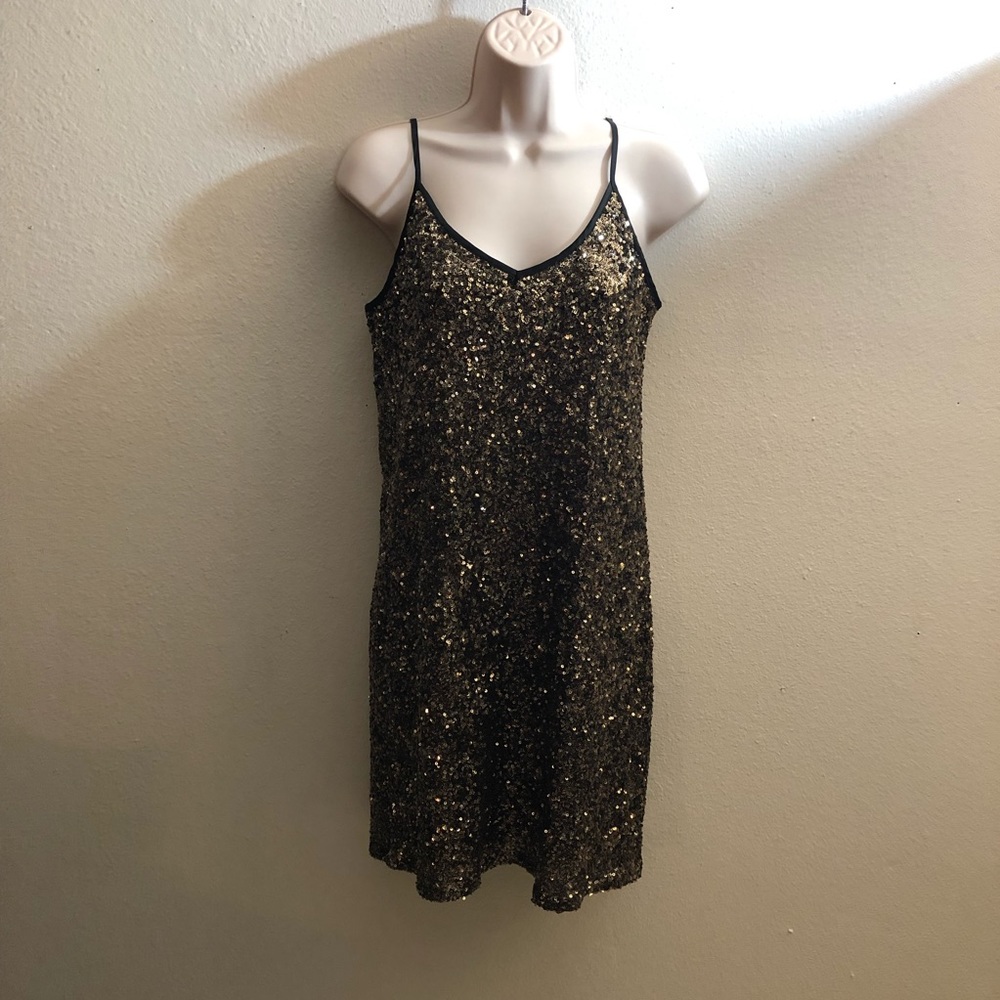 Gold sparkle dress